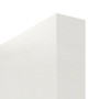 Detailansicht der stumpfen Kante von GARANT Schiebetür Quer Authentic Bianco CePaL mit Lichtausschnitt LA-2 Sprosse SP4