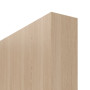 Detailansicht der stumpfen Kante von GARANT Schiebetür Authentic Achat CePaL mit Lichtausschnitt LA-3 Sprosse SP10