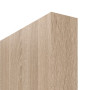 Detailansicht der stumpfen Kante von GARANT Schiebetür Authentic Eiche CePaL mit Lichtausschnitt LA-3 Sprosse SP10