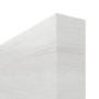 Detailansicht der stumpfen Kante von GARANT Schiebetür Quer Authentic Grigio GCK08 mit Lichtausschnitt LA-5 schlossseitig Sprosse SP10