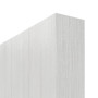 Detailansicht der stumpfen Kante von GARANT Schiebetür Authentic Grigio CePaL mit Lichtausschnitt LA-6 Sprosse SP10