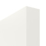 Detailansicht der stumpfen Kante von Pure 2 quer Plain 80-7 ProLine Weißlack Schiebetür - Hörmann