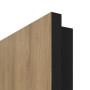 Detailansicht der eckigen Kante von CLASSEN Innentür 6.8 Hickory Eiche CPL