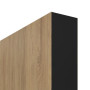 Detailansicht der stumpfen Kante von CLASSEN Schiebetür 6.7 Hickory Eiche CPL
