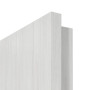 Detailansicht der eckigen Kante von GARANT Feuchtraumtür Authentic Grigio GCK08 mit Lichtausschnitt LA-13