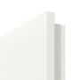 Detailansicht der gefasten Kante von Linea Black 04 Weißlack RAL 9016 Innentür - Deine Tür