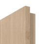 Detailansicht der Premiumkante von GARANT Zimmertür Authentic Achat CPL mit Lichtausschnitt LA-DIN Sprosse SP2