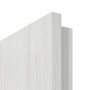 Detailansicht der Premiumkante von GARANT Zimmertür Authentic Grigio CPL mit Lichtausschnitt LA-2 Sprosse SP4