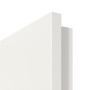 Detailansicht der Premiumkante von GARANT Zimmertür Weißlack 9016 CPL mit Lichtausschnitt LA-3 Sprosse SP0