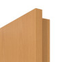 Detailansicht der Premiumkante von GARANT Zimmertür Buche Exklusiv CPL mit Lichtausschnitt LA-6 Sprosse SP10