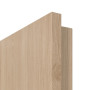 Detailansicht der Premiumkante von GARANT Zimmertür Authentic Achat CPL mit Lichtausschnitt LA-6 Sprosse SP2