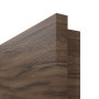Detailansicht der eckigen Kante von HÖRMANN Wohnungseingangstür Alpineiche quer Duradecor ProLine 