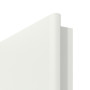 Detailansicht der Segmentkante von WESTAG Wohnungseingangstür Sira Weiß ähnl. RAL 9003 Westalack Soft 