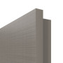 Detailansicht der eckigen Kante von LEBO Innentür Cotton Like Taupe Versio mit Lichtausschnitt LA 4 mittig