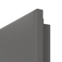 Detailansicht der runden Kante von HÖRMANN Innentür Rail 2 Staubgrau RAL 7037 Duradecor DesignLine