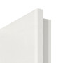 Detailansicht der runden Kante von GARANT Objektinnentür Quer Authentic Bianco CePaL mit Lichtausschnitt LA-2