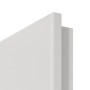 Detailansicht der runden Kante von GARANT Objektinnentür 0160-60 Silver Grey CePaL mit Lichtausschnitt LA-7