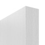 Detailansicht der stumpfen Kante von HÖRMANN Schiebetür Rail 1 Eiche Weiß Duradecor DesignLine
