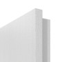 Detailansicht der eckigen Kante von HÖRMANN Innentür Pure 1 Eiche Weiß Duradecor DesignLine mit Lichtausschnitt Schlossseite