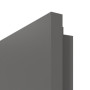 Detailansicht der eckigen Kante von HÖRMANN Innentür Rail 2 Staubgrau RAL 7037 Duradecor DesignLine