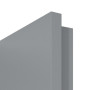 Detailansicht der eckigen Kante von JELD-WEN Innentür Flint Grey Optima DuriTop CPL mit Lichtausschnitt LÖ-14