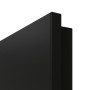 Detailansicht der Premiumkante von GARANT Objektinnentür 0901-60 Black Resopal mit Lichtausschnitt LA-4 bandseitig