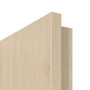 Detailansicht der Premiumkante von GARANT Wärmeschutztür Corona 832 Authentic Sand CePaL