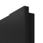 Detailansicht der eckigen Kante von CLASSEN Innentür Frame 5.9 Uni Schwarz Dekorfolie