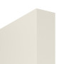 Detailansicht der stumpfen Kante von CLASSEN Schiebetür Dynamic 3.21 Weißlack RAL 9010