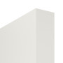 Detailansicht der stumpfen Kante von CLASSEN Schiebetür Dynamic 3.26 Weißlack RAL 9016