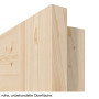 Detailansicht der rohen Oberfläche von Innentür-Set Typ 6002-04N Fichte Massivholz mit Zarge und Drücker - Radex