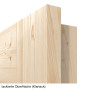 Detailansicht der Oberfläche von Typ 6002-SP10 Fichte Massivholz Innentür - Radex