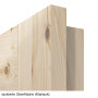 Detailansicht der lackierten Oberfläche von Innentür-Set Typ 6002-03 Kiefer Massivholz mit Zarge und Drücker - Radex
