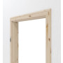 Detailansicht der profilierten Zarge von Innentür-Set Typ 6002-03 Kiefer Massivholz mit Zarge und Drücker - Radex