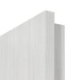 Detailansicht der eckigen Kante von GARANT Zimmertür Authentic Grigio CePaL mit Lichtausschnitt LA-12
