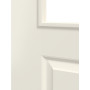 Detailansicht der Fräsung von LEBO Schiebetür Formelle 40 Weißlack mit Lichtausschnitt