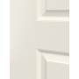 Detailansicht der Fräsung von Formelle 41 Weißlack-Wohnungseingangstür - Lebo