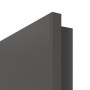 Detailansicht der kleinen Rundkante von GARANT Zimmertür 10622-60 Ebony CePaL mit Lichtausschnitt LA-4 mittig