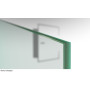 Detailansicht klares Grünglas von Float Klar Glasschiebetür-Set inkl. Schiebetürsystem S65 - Erkelenz