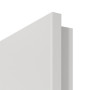 Detailansicht der kleinen Rundkante von GARANT Zimmertür 0160-60 Silver Grey CePaL mit Lichtausschnitt LA-7