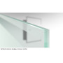 SoftWeiß-mattiertes Weißglas mit klarem Streifen beispielhaft für Prime Mattierung Glastür mit Motiv klar - Erkelenz