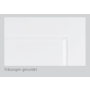 Detailansicht der Fräsung von Innentür Stil Premium Weißlack 20 mit Lichtausschnitt LA-01