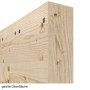 Detailansicht der geölten Kante von Loft Rustic XX Fichte Massivholz Schiebetür - Radex