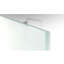 Detailansicht vollflächig ExtraWeiß-mattiertes Weißglas von Vollflächig matt Glasschiebetür-Set inkl. Schiebetürsystem S65 - Erkelenz