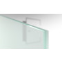 Detailansicht vollflächig SoftWeiß-mattiertes Weißglas von Vollflächig matt Glasschiebetür-Set inkl. Schiebetürsystem S65 - Erkelenz