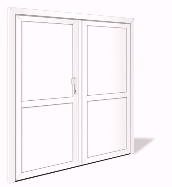 Net 1047 2 Aluminium Doppelflugel Nebeneingangstur Ohne Glasausschnitt Interio Deinetur De