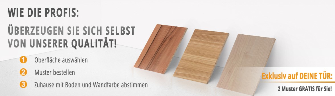 Jetzt online Musteroberflächen bestellen Muster online bestellen