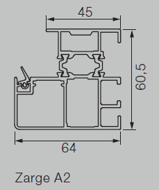 Blendrahmenprofil A2 (eckig)