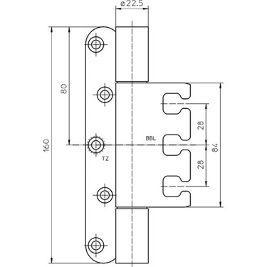 technische Zeichnung Band VX 7939/160