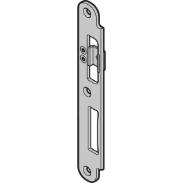 gefälztes Edelstahl-Flachschließblech mit Andruckverstellung